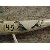 Image 6 : 10" scrimshawed ivory by Simon Pushruk ca. 1960- one side it has man in kayak harpooning a walrus; o