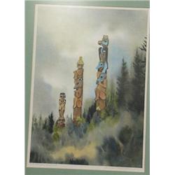 "SE Alaska Sentinels" print by N. Taylor Stonington '77 - print size 13"x18.5" (74)