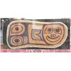 Image 1 : Nuu-Cha-Nulth (NW Coast Indian) Woven and painted cedar bark art from Vancouver Island - Possible a 
