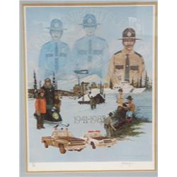 Alaska State Trooper 1941-1983 print by Jon VanZyle 20.75"x26.75" (74)