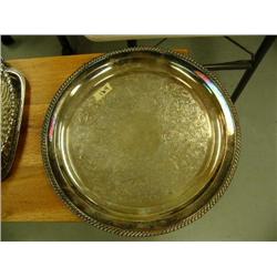 Large silver serving platter