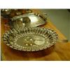 Image 7 : 14 piece silver serving set - 7 goblets, ice cup, small dish, rectangular platter, oval platter with