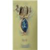 Image 1 : Diamond, tanzanite and cultured pearl 14k yellow gold pendant - cultured pearl, round 5.5mm, fine lu