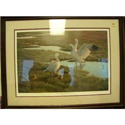 Signed and numbered print by Nancy Howe called "Summer above the 60th Parallel"- number 327 of 530- 