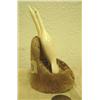 Image 5 : Pair of carved white ivory cormorants mounted on bone- 4-3/4" tall