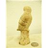 Image 4 : Bone owl with inset ivory and baleen eyes and baleen beak- 5" tall