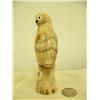 Image 5 : Bone owl with inset ivory and baleen eyes and baleen beak- 5" tall