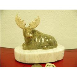 Soapstone moose by Koyuk