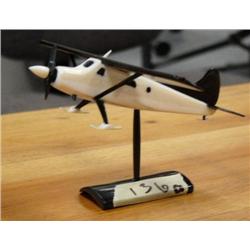 CHOICE on 2 Ivory and baleen planes with red and green stones by Al Kaloka - "Beaver" Min. Bid $375.