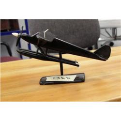 CHOICE on 2 Ivory and baleen planes with red and green stones by Al Kaldke - "Super Cub Min. Bid $37