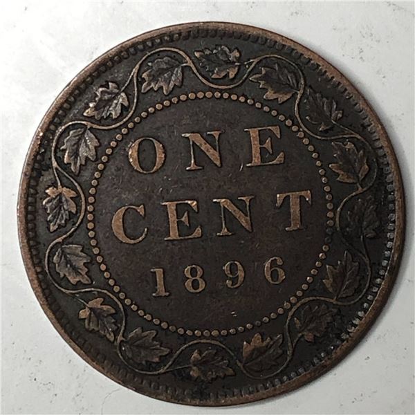 Canadian Large Cent 1896 VF+