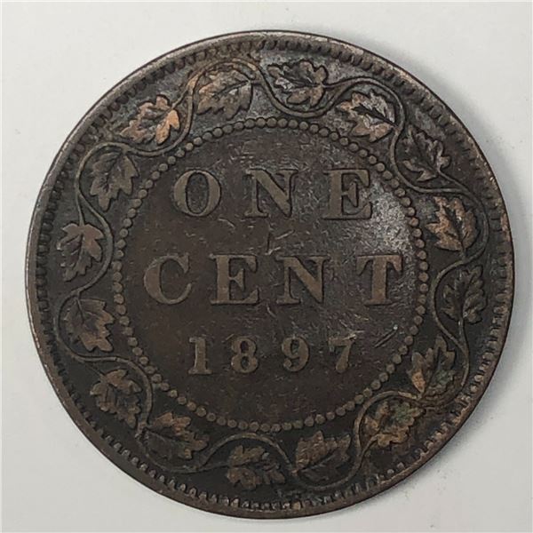 Canadian Large Cent 1897 F