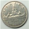 Image 1 : 1957 Queen Elizabeth II Canadian Silver Dollar