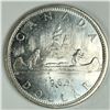 Image 1 : 1965 Queen Elizabeth II Canadian Silver Dollar UNC