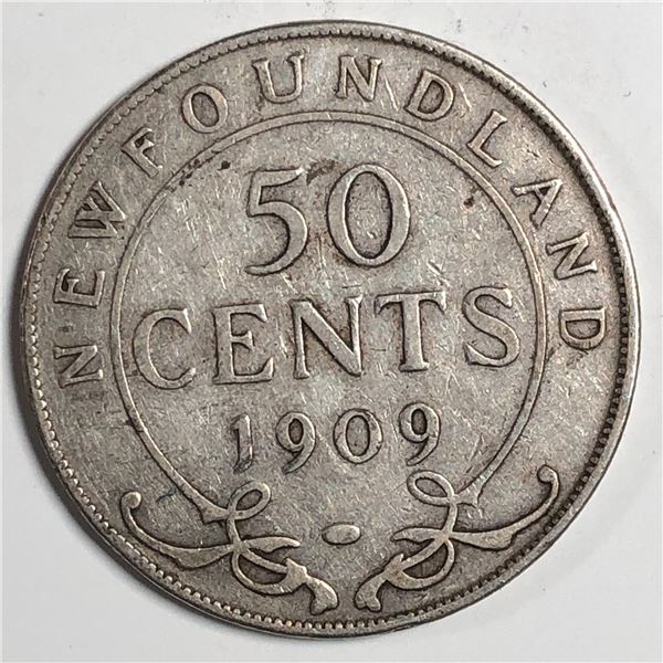 Newfoundland .50 cents 1909