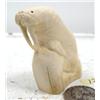Image 1 : 2-1/2" mammoth ivory carved walrus by Iglaak (114)