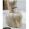 Image 3 : Mammoth ivory carving done by Iglaak of Koyuk 4" tall of hunter standing on a polar bear and walrus 