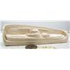 Image 1 : 5-3/4" mammoth relief carved ivory of man in kayak by Richard Miller (114)