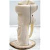 Image 3 : 6-3/4" white walrus ivory totem carved with walrus man, walrus and man's face by Iglaak (114)