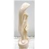 Image 7 : 6-3/4" white walrus ivory totem carved with walrus man, walrus and man's face by Iglaak (114)
