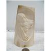 Image 1 : 5-1/2" mammoth ivory relief carving of bear and Indian by Richard Miller (114)