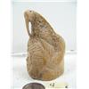 Image 3 : 3-1/2" whale bone carving of walrus and man's face by Iglaak of Koyuk, AK (114)