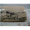 Image 3 : 5-1/2" scrimshawed mammoth ivory of 2 eagles and 2 dall sheep by Homer Cole (114)