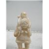 Image 3 : 4-3/4" fossilized walrus ivory man with baby on his back by Vaughn Walunga (114)