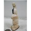 Image 2 : 4-1/2" dancer from white ivory mounted on fossilized ivory by Iglaak (114)