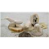 Image 1 : Group of 4 carvings: walrus, bear, whale, scrimshawed hunter (114)