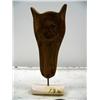 Image 5 : CHOICE on 2 mammoth carved masks of caribou: 5-1/2" tall man's face on caribou head (114)