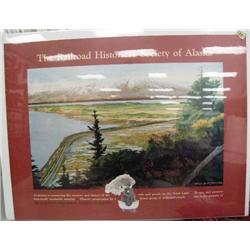 QUANTITY of 5: Steve Hillyer done in 1988 The Railroad Historical Society of Alaska size 19x25 (2)
