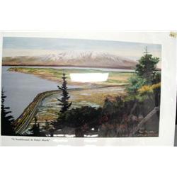 QUANTITY of 5: signed and numbered by Steve Hillyer done in 1988 "South Bound at Potter Marsh" 12-1/