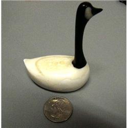 White Ivory Canadian Goose  3.25" High (2)