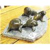 Image 2 : Group of 4 soapstone seals- 12" length (2)