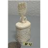 Image 2 : 3" ivory box with carved eagle top by Craig Niksik, 558f (2)