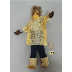 9" Chevak doll with seal gut parka (2)