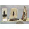 Image 1 : Group of 3 scrimshawed ivory platchets by Carson Sockpick (2)