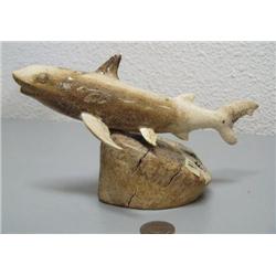 8-1/2" whale bone carving (2)