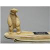 Image 2 : 2 small carved ivory bears- 1-1/2" tall each (2)