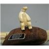 Image 3 : 2 small carved ivory bears- 1-1/2" tall each (2)