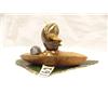 Image 2 : 4" Soapstone Kayaker mounted on Alaskan Jade by Paniptchuk (2)