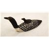 Image 4 : Quantity 3:    2.5" White Ivory Loons with Babies on their backs 572f