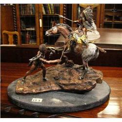 First Coup   CA Pardell  Mixed Media Cast Metal (129)