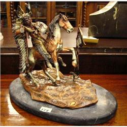 "Four Bears Challenge" by CA Pardell Mixed Media Cast Metal (129)