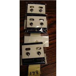 Group of 3 Pairs of Black Freshwater Pearl Earrings (2)