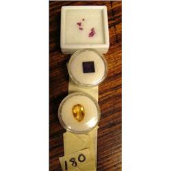 Group of Citrine, Amethyst and Rubies (2)