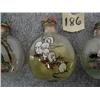 Image 3 : 3 Snuff Bottles, Glass, painted from inside, 1 has White mice, 1 has bull frog, 1 has a group of Chi