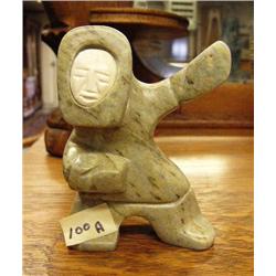 CHOICE on 6 Soapstone Dancers with White Ivory Faces 4.5" tall by Eric Tepton (2)