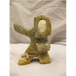 CHOICE on 6 Soapstone Dancers with White Ivory Faces 4.5" tall by Eric Tepton (2)